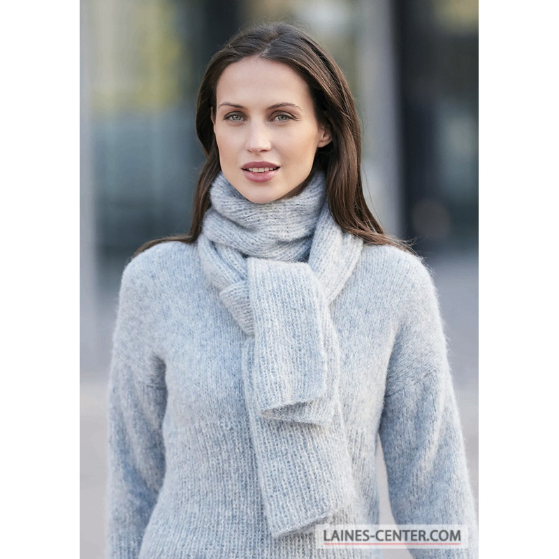 Modèle d'écharpe Alpaca Silver