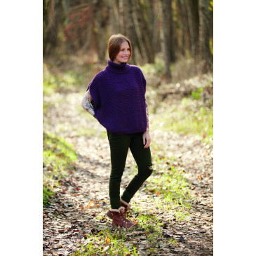 Modèle de Poncho Merino Aran Natur