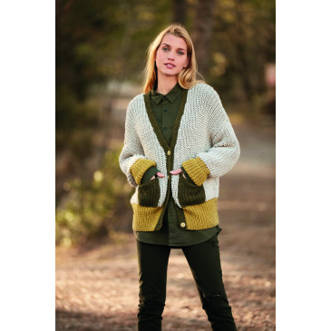 Modèle de Veste Merino Aran Natur