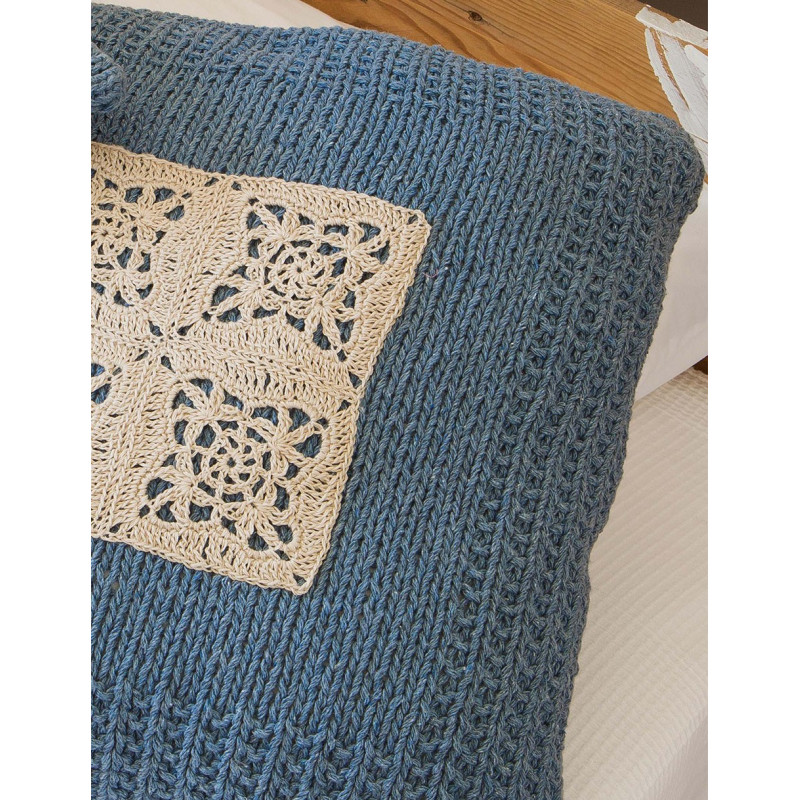 Modèle de Coussin Love Denim - Lino 100%