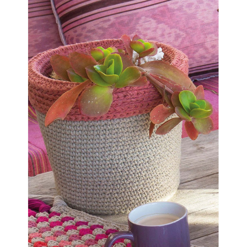 Modèle de Cache-pot Love Denim