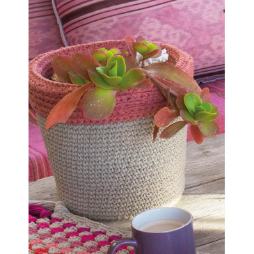 Modèle de Cache-pot Love Denim