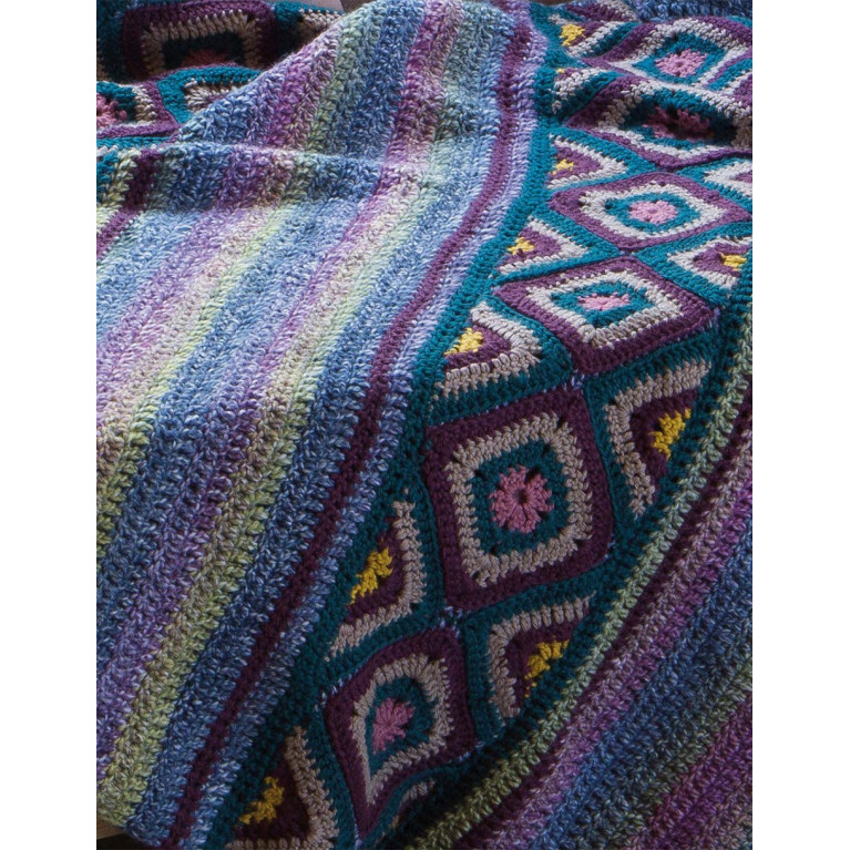 Modèle de Couverture Azteca Degradé - Merino Aran