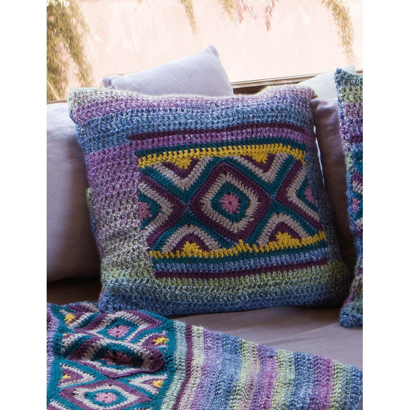 Modèle de Coussin Azteca Degradé - Merino Aran