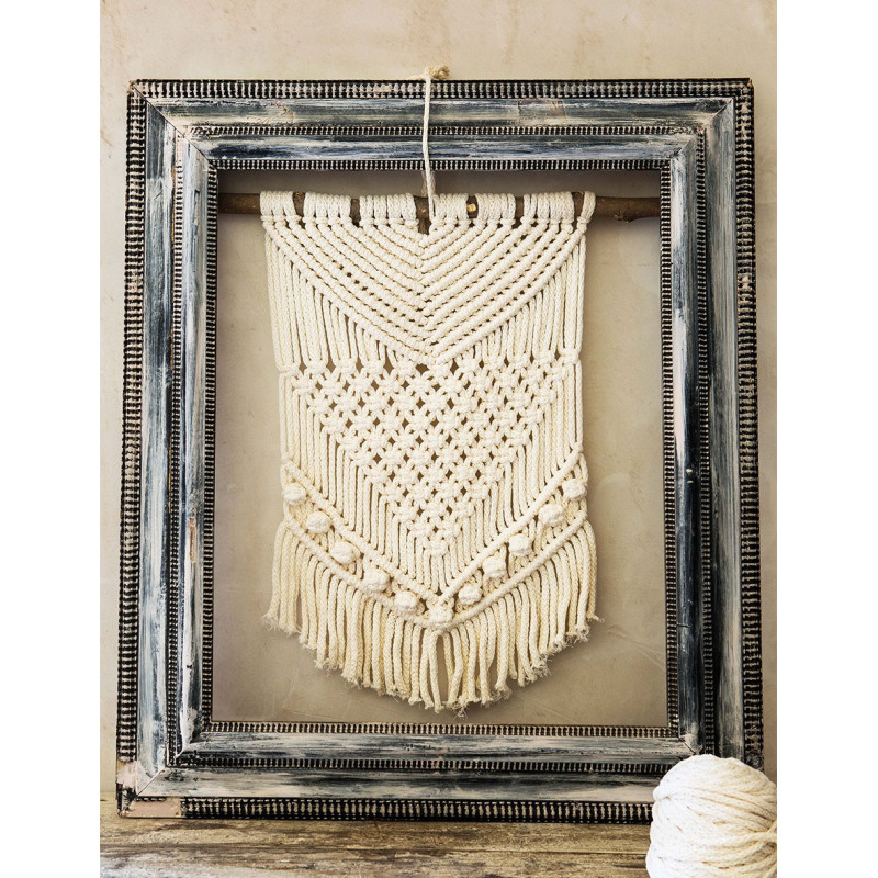 Modèle de Tapis en macramé Scuby Cotton