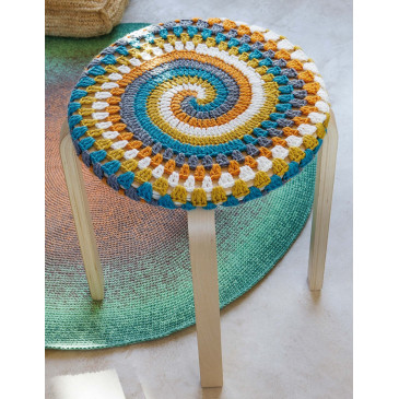 Modèle de Housse de tabouret Merino Aran