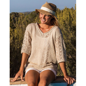 Modèle de Pull Lino 100%