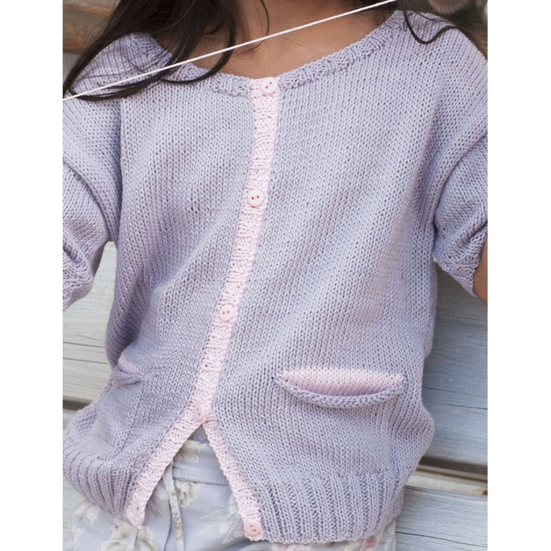 Modèle de Veste Fille Tencel Cotton