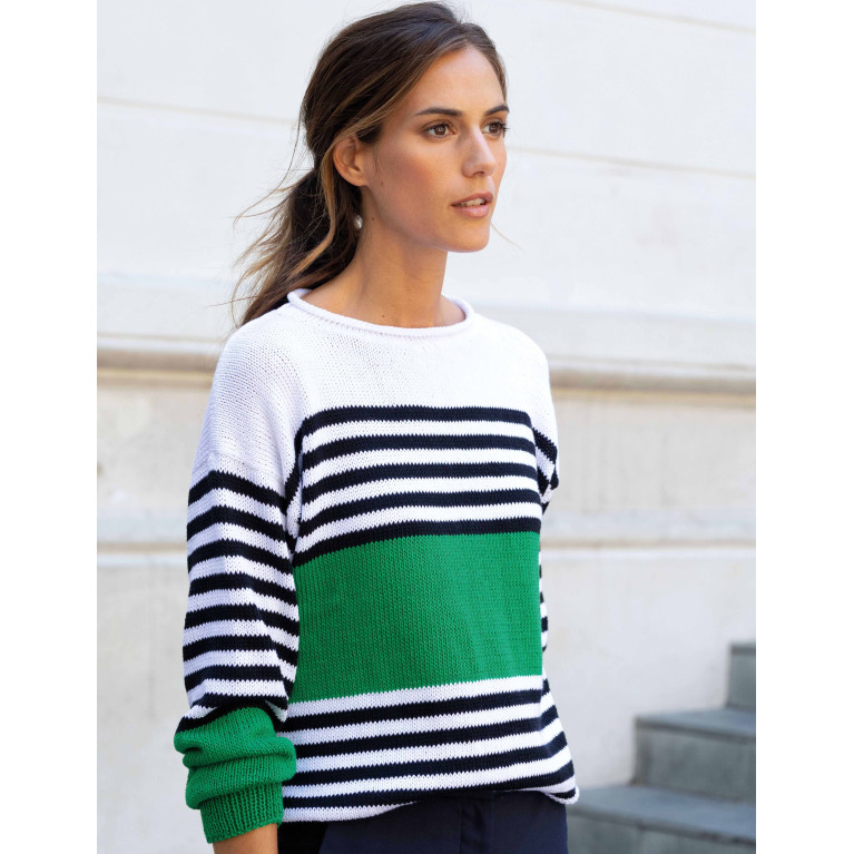 Modèle de Pull Femme Tencel-Cotton