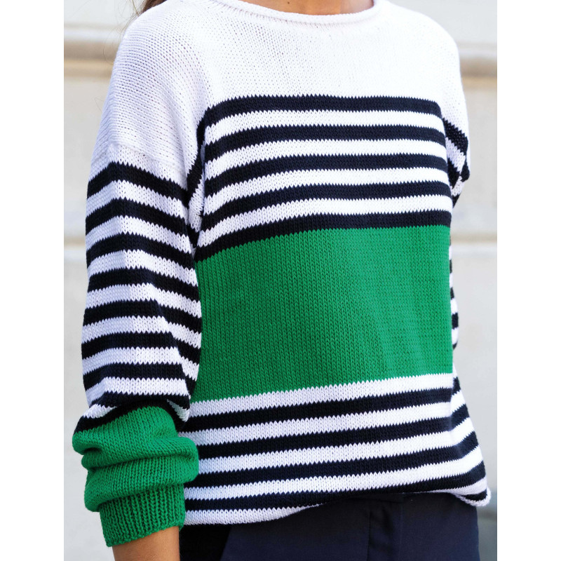 Modèle de Pull Femme Tencel-Cotton