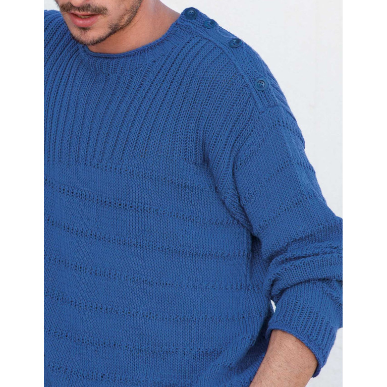 Modèle de Pull Homme Tencel-Cotton
