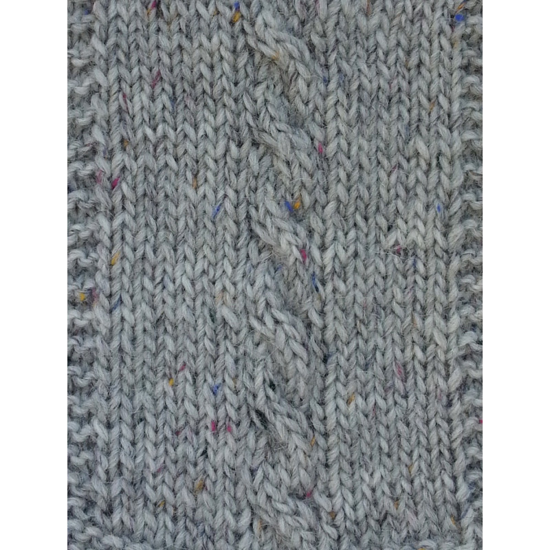 Alpaca Tweed échantillon tricoté