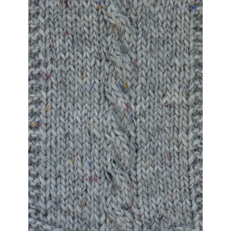 Alpaca Tweed échantillon tricoté