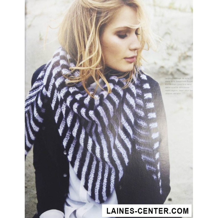 Modèle de Châle Essentials Super Kid Mohair Love Silk