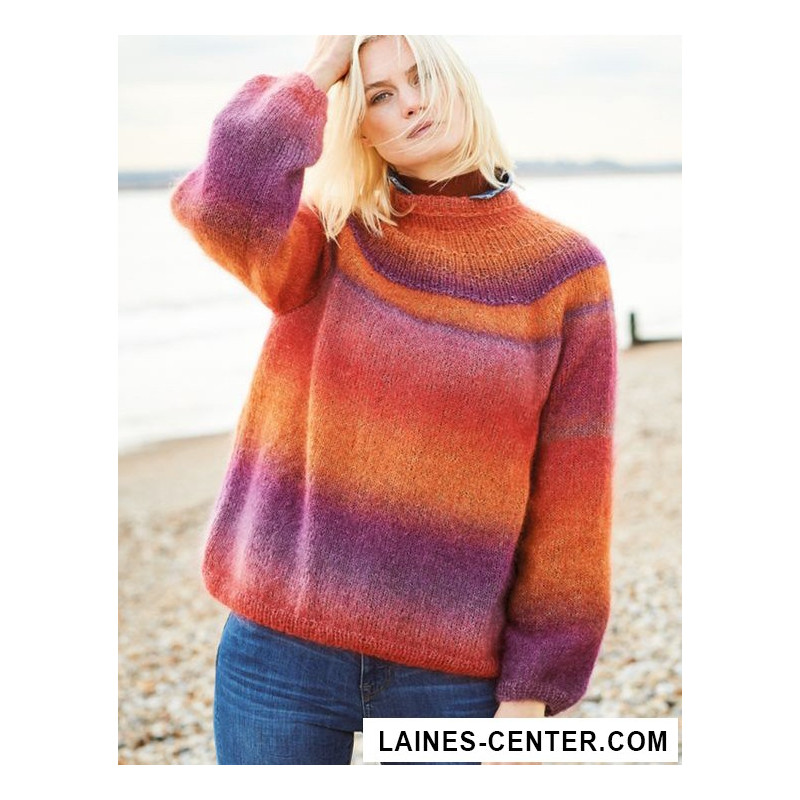 Modèle de Pull Essentials Super Kid Mohair Loves Silk Print