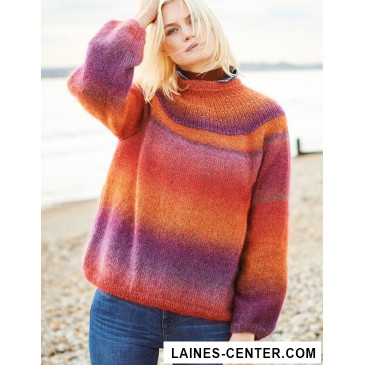 Modèle de Pull Essentials Super Kid Mohair Loves Silk Print