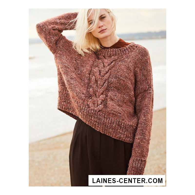 Modèle de Pull Fashion Alpaca Tweed Chunky