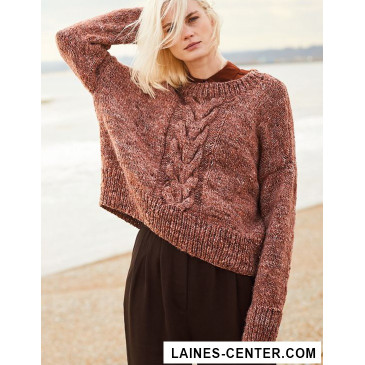 Modèle de Pull Fashion Alpaca Tweed Chunky