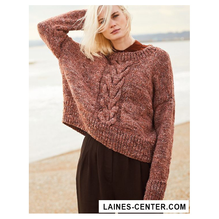 Modèle de Pull Fashion Alpaca Tweed Chunky