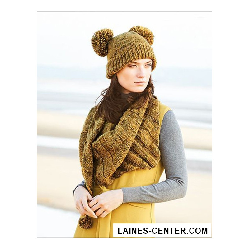 Modèle de Bonnet Fashion Alpaca Tweed Chunky