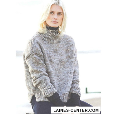 Modèle de Pull Fashion Alpaca Tweed Chunky