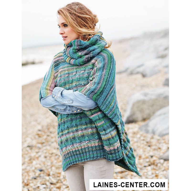 Modèle de Poncho Creative Melange Chunky