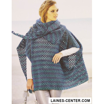 Modèle de Poncho Creative Wool Dégradé