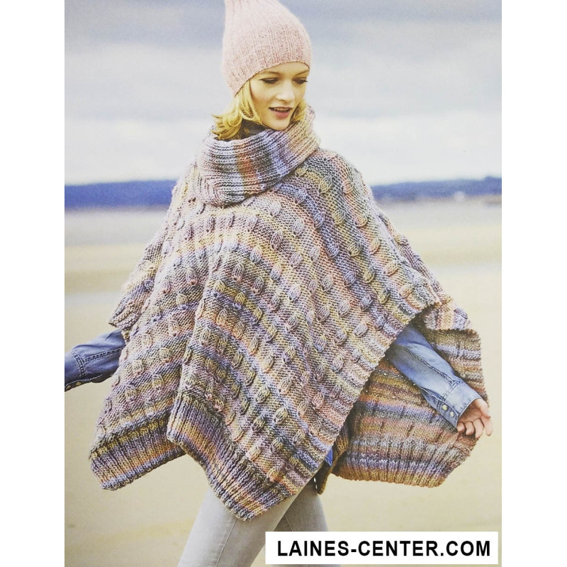 Modèle de Poncho Creative Melange Chunky