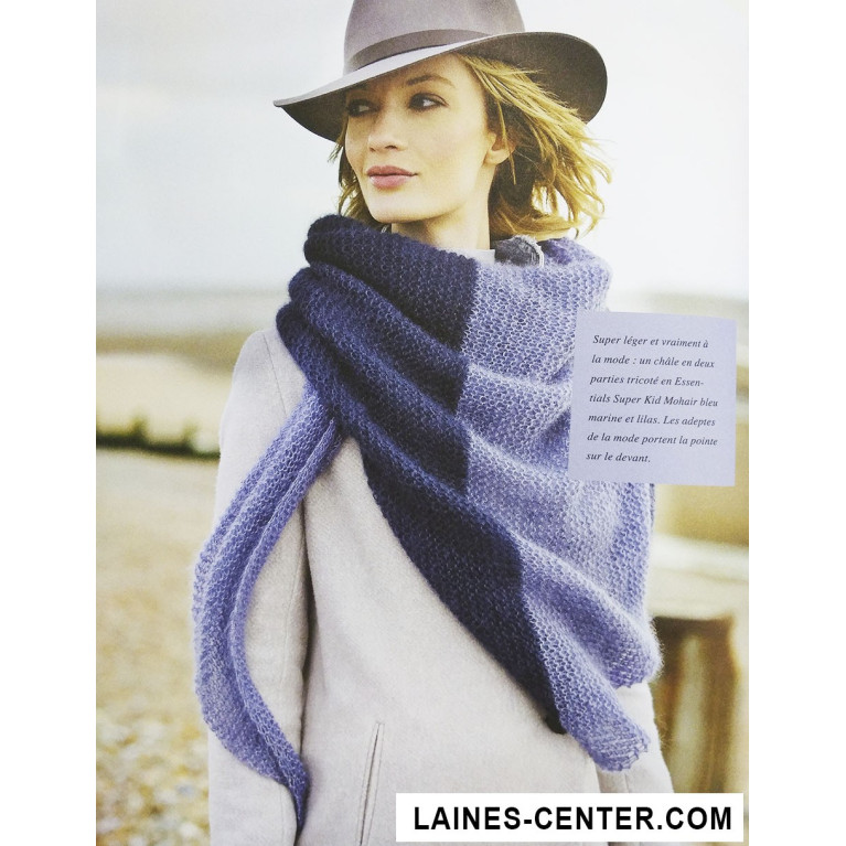 Modèle de Châle Essentials Super Kid Mohair Loves Silk