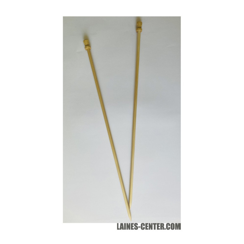 Aiguilles à tricoter Bambou Plassard 40cm