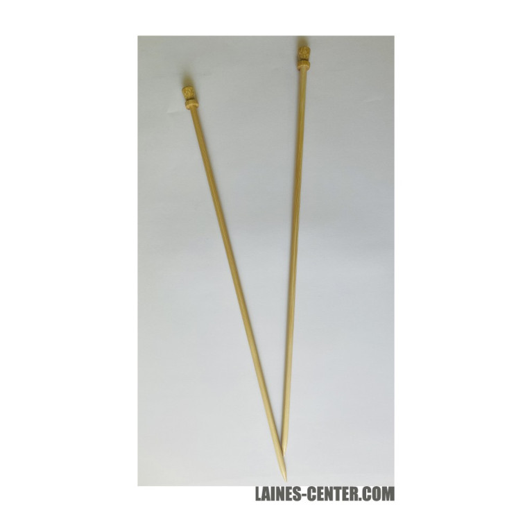 Aiguilles à tricoter Bambou Plassard 40cm