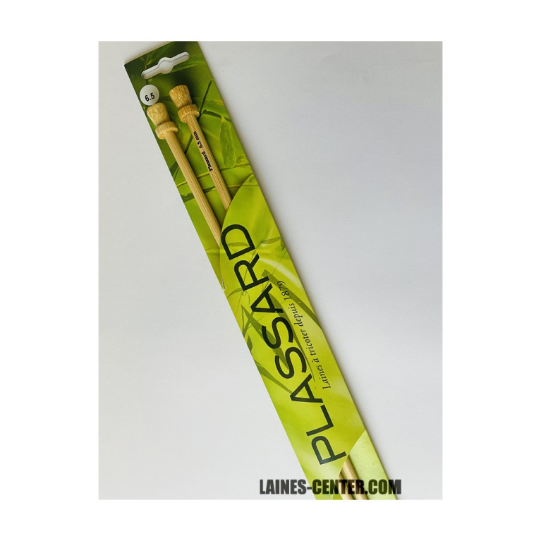 Aiguilles à tricoter Bambou Plassard 40cm