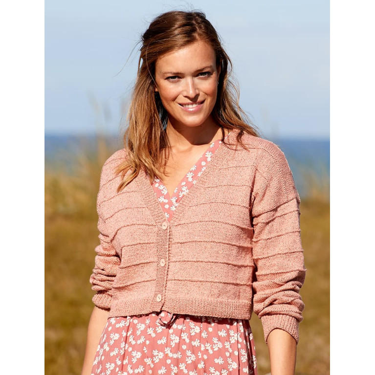 Modèle de cardigan cropped -  format PDF