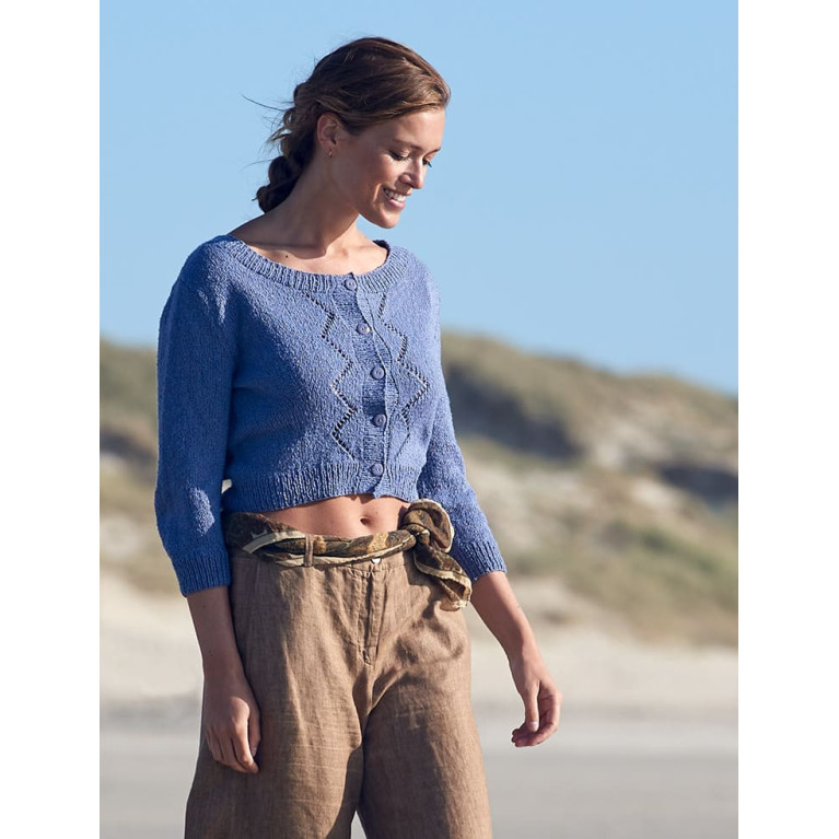 Modèle de Cardigan à lisières fantaisie -  format PDF