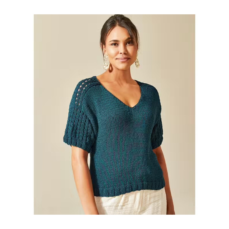 Modèle pull Armelle en Phil Eucalyptus - Format PDF