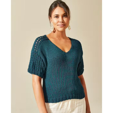 Modèle pull Armelle en Phil Eucalyptus - Format PDF