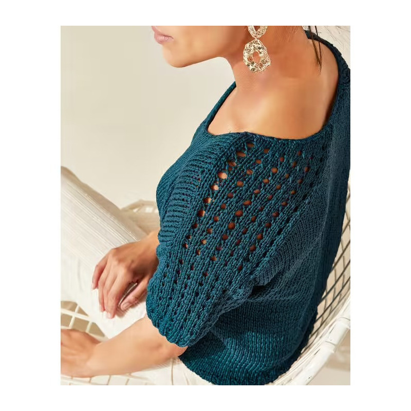 Modèle pull Armelle en Phil Eucalyptus - Format PDF