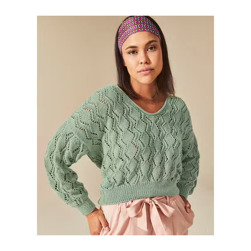 Modèle pull Alicia en Phil Océan - Format PDF