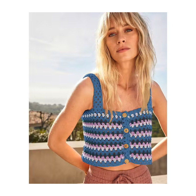 Modèle Débardeur Fabricia en Phil Ecocoton