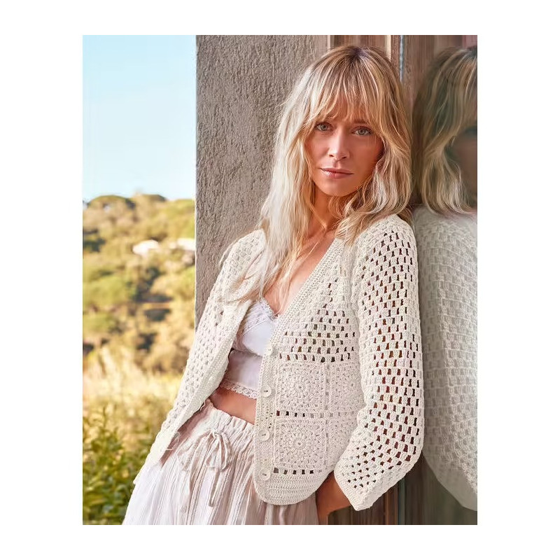 Modèle Gilet Félice en Phil Perle 5 - Format PDF