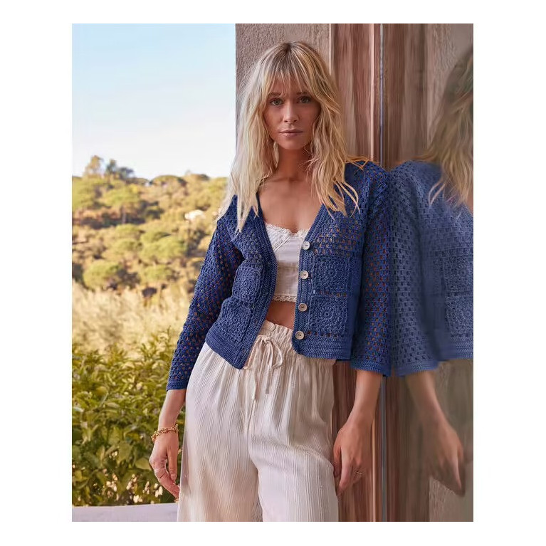 Modèle Gilet Félice en Phil Perle 5 - Format PDF