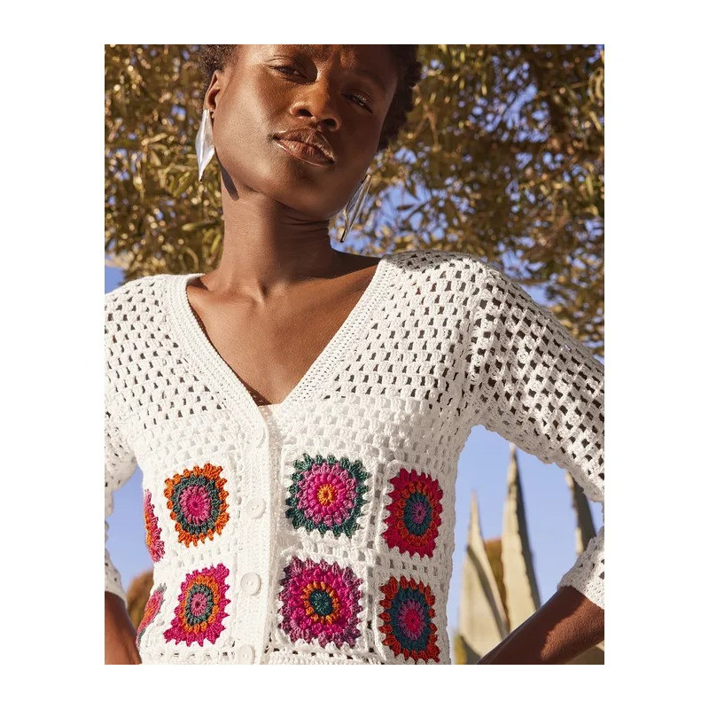 Modèle Gilet Félicia en Phil Perle 5 - Format PDF