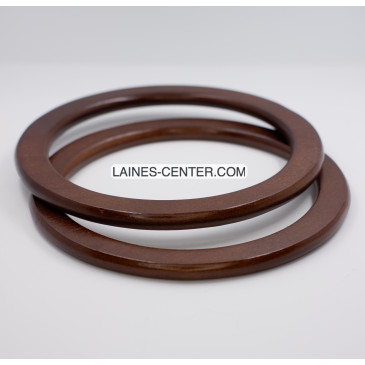 Poignée de sac ronde en bois