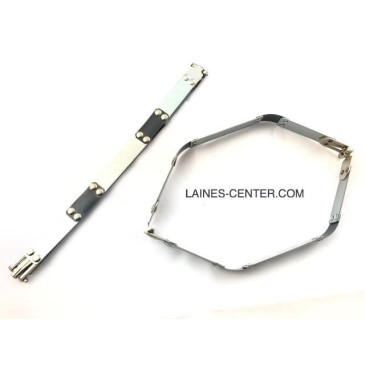 Poignée de sac en metal et strass