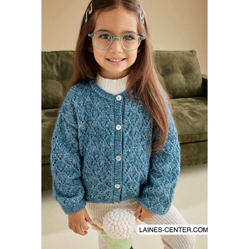 Modèle PDF Gilet fille Paige - tricot