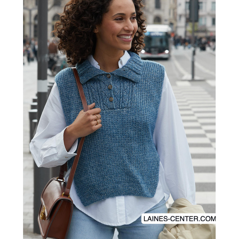 Modèle PDF Plastron femme Natacha - tricot