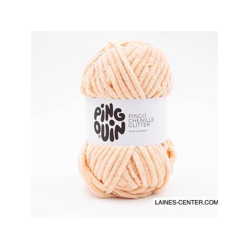 Pingo Chenille Glitter beige rose