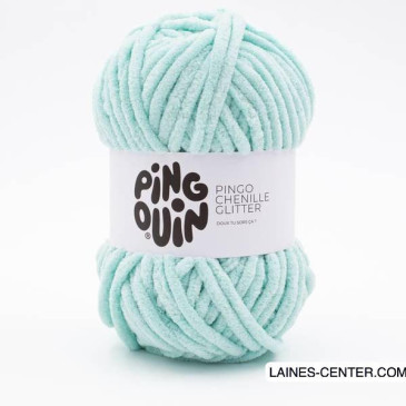 Pingo Chenille Glitter vert d'eau