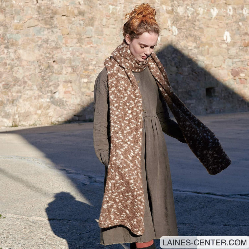 Modèle PDF - Echarpe Air Alpaca Natural Colors - Tricot