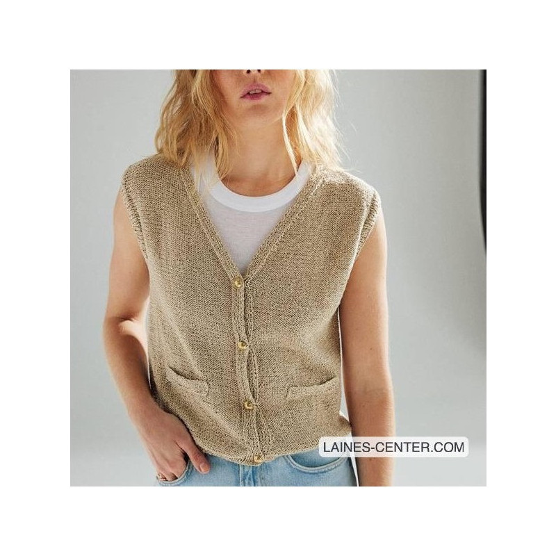 Modèle PDF Gilet Noémie - Tricot